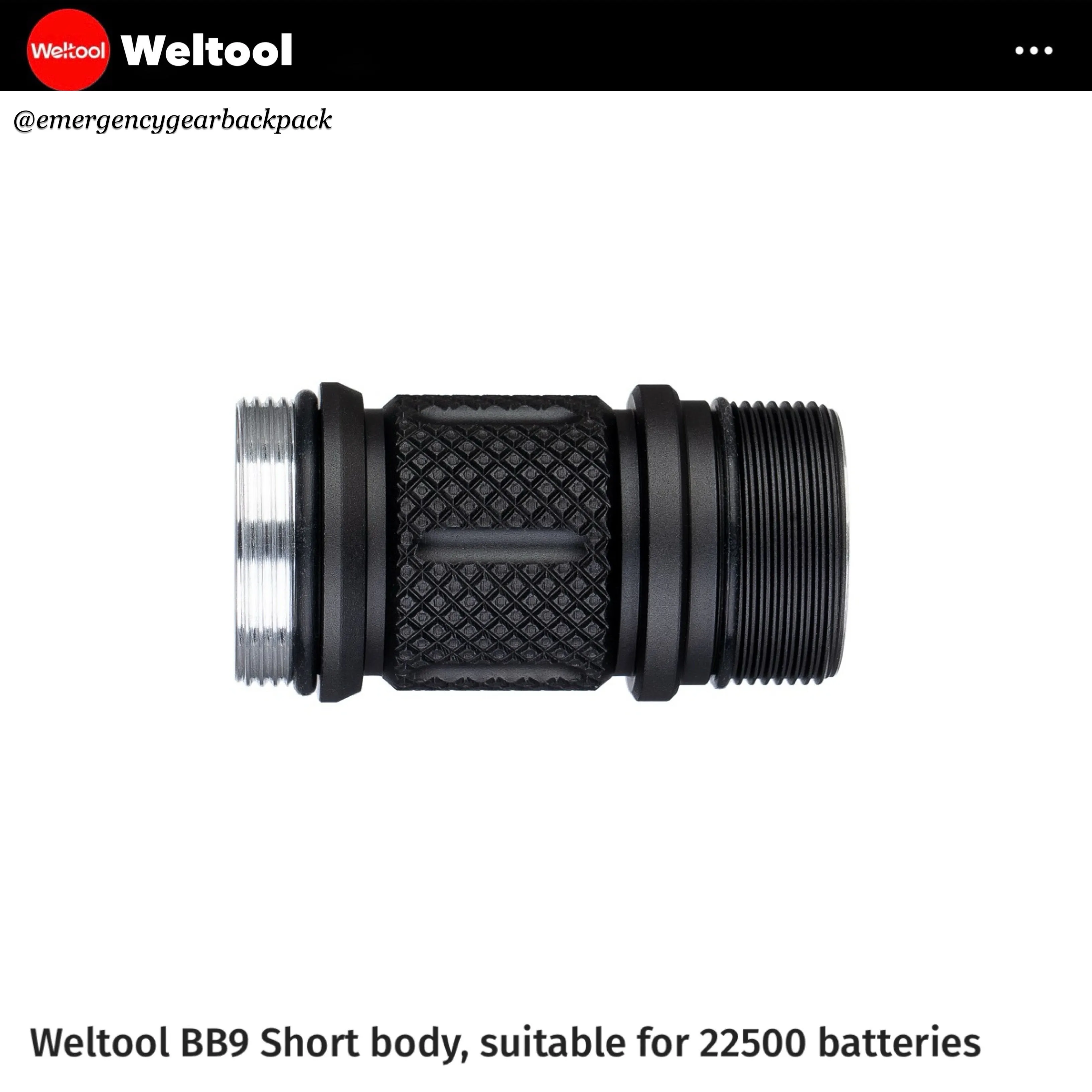 Weltool BB9 Short Body for W3Pro/ W3Plus/ W7/ T8Plus
