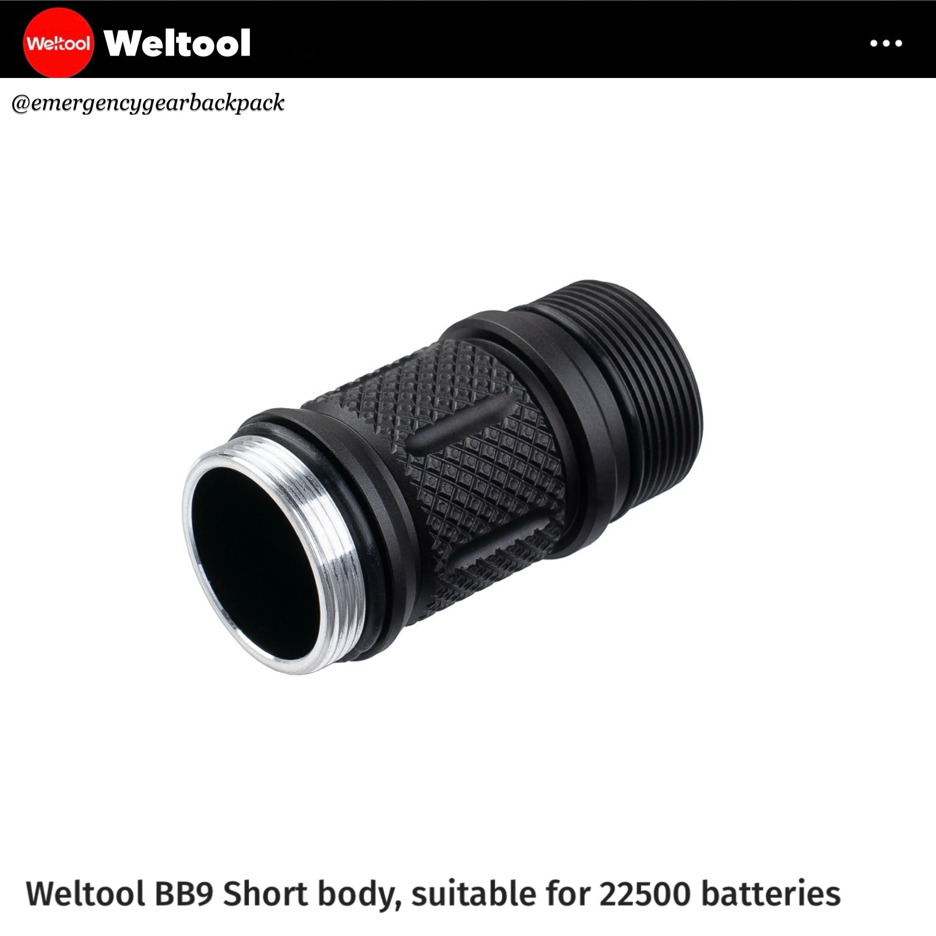Weltool BB9 Short Body for W3Pro/ W3Plus/ W7/ T8Plus