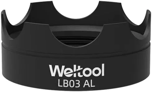 Weltool LB03 AL Tactical Cap Strike Crenulated Bezel Upgrade Compatible with Maglite C or D or ML300 Models