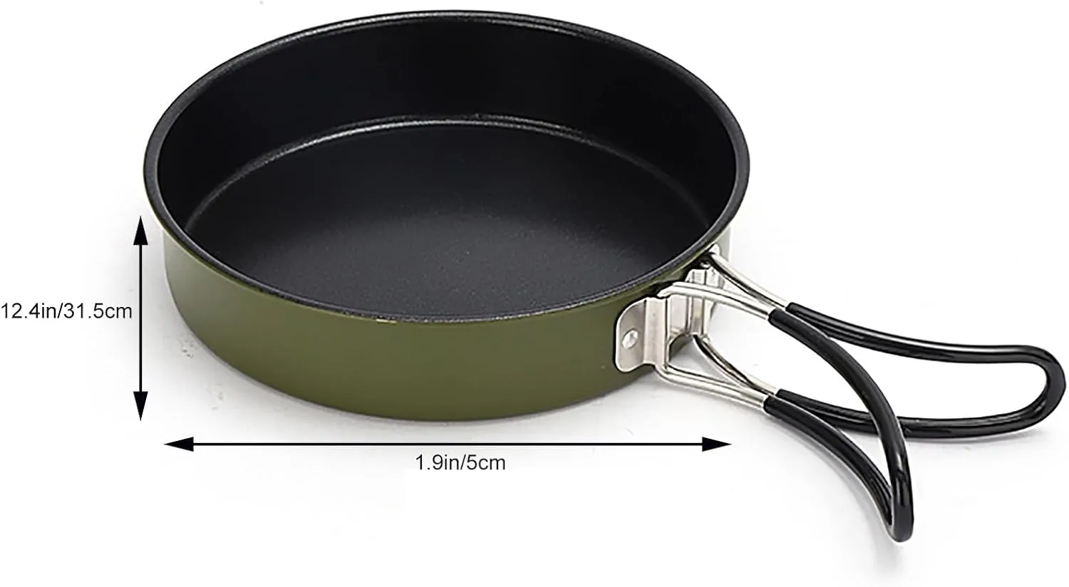 WHYATT Camping Pans, Camping Cook Set, Folding Cookset Camping and Pans Set, for Backpacking, Hiking, Picnic