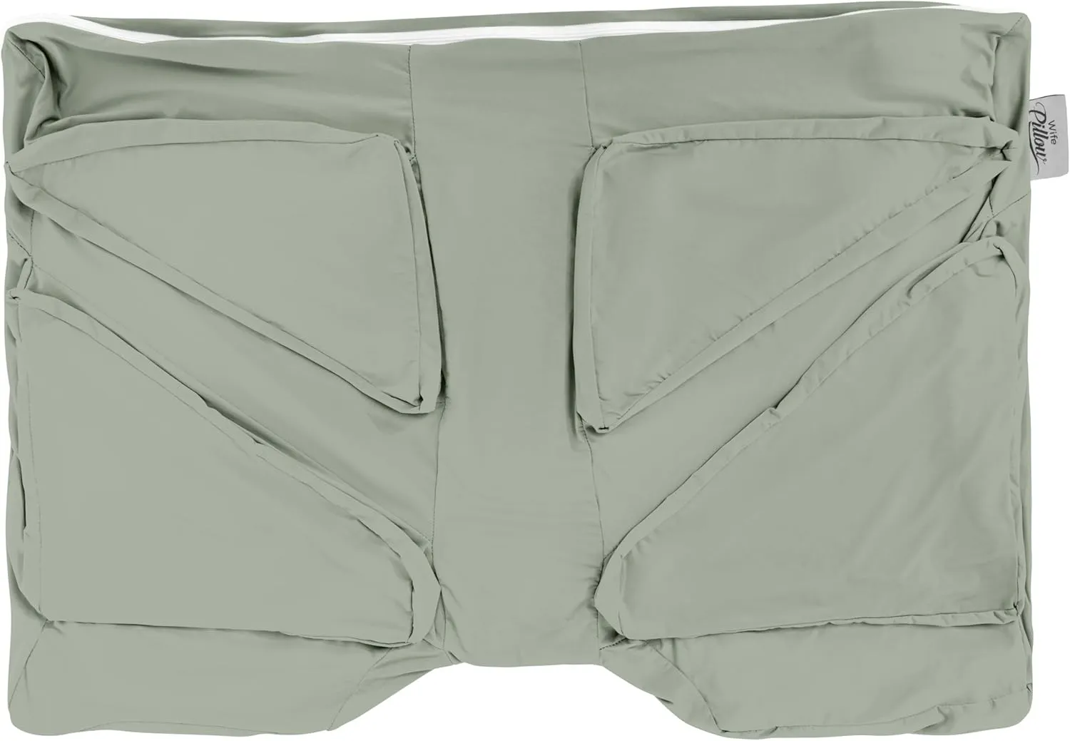 Wife Pillow Cooling Pillowcase: Q-Max 0.4 Cool Fabric, Buttery-Soft, Breathable, Silky-Smooth & Skin Friendly. Washable Cover with Zipper. Designed for Comfortable and Refreshing Sleep, Sage Slumber