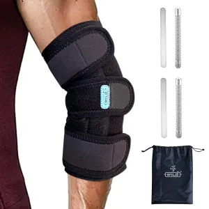 WILD  Elbow Brace for Sleeping, Elbow Splint for Ulnar Nerve Entrapment with 4 Splints for Women & Men, Cubital Tunnel Syndrome Brace, Elbow Brace for Tendonitis and Tennis Elbow for Women & Men