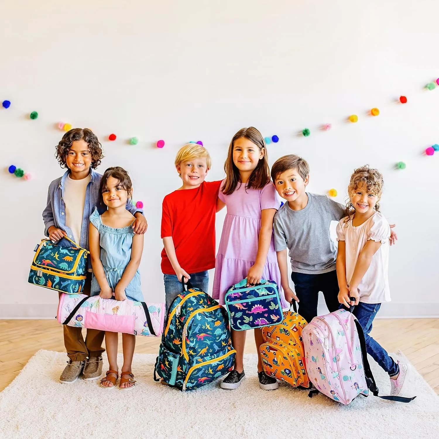 Wildkin Two Compartment Insulated Lunch Bag for Kids – School & Travel Ready - Holographic