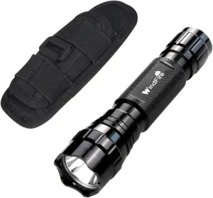 WINDFIRE 501B Tactical Flashlight High Lumen, Single Mode Flashlight LED Flash Light with Flashlight Belt Pouch, Camping, Emergency, Work