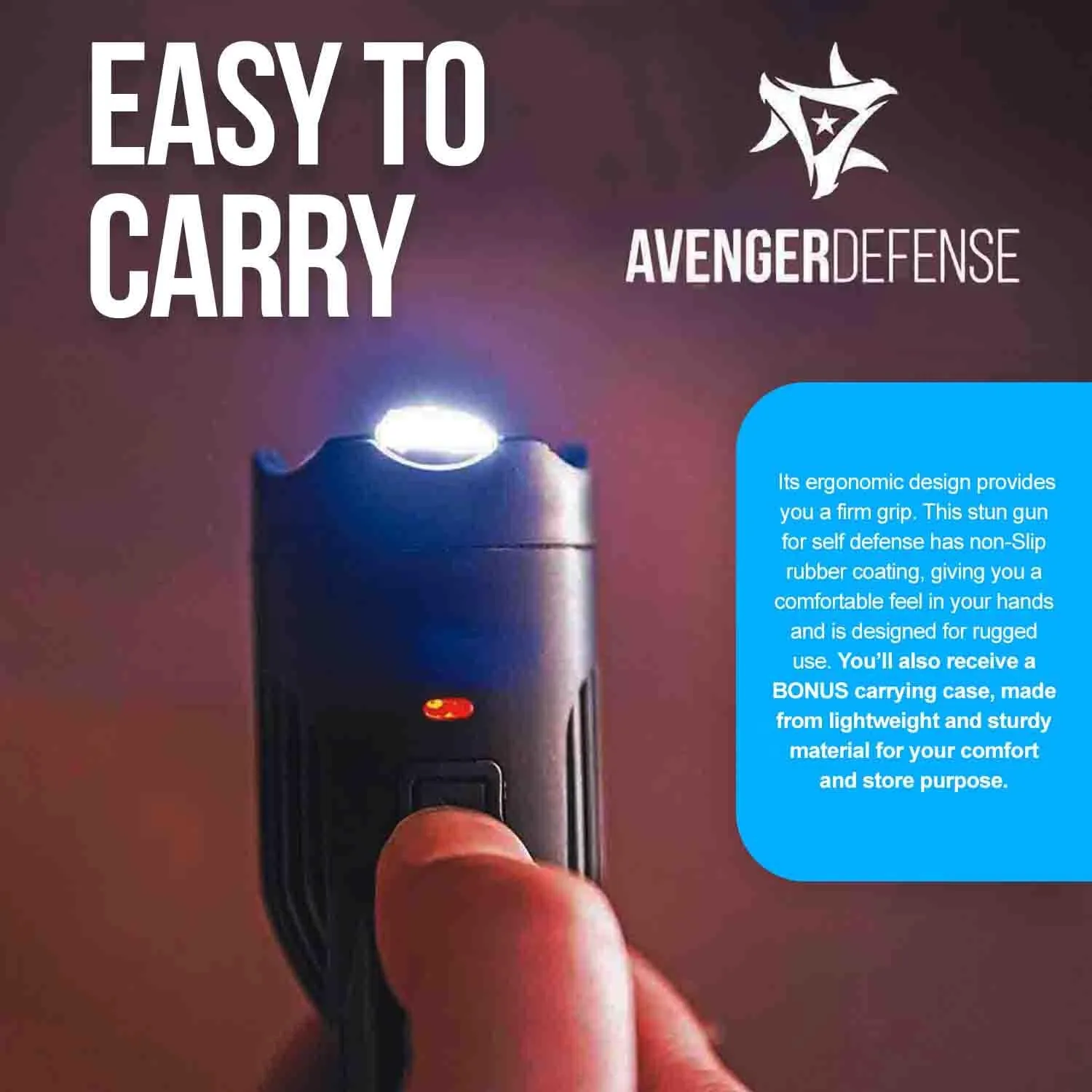 Women Stun Gun with Case for Self Defense