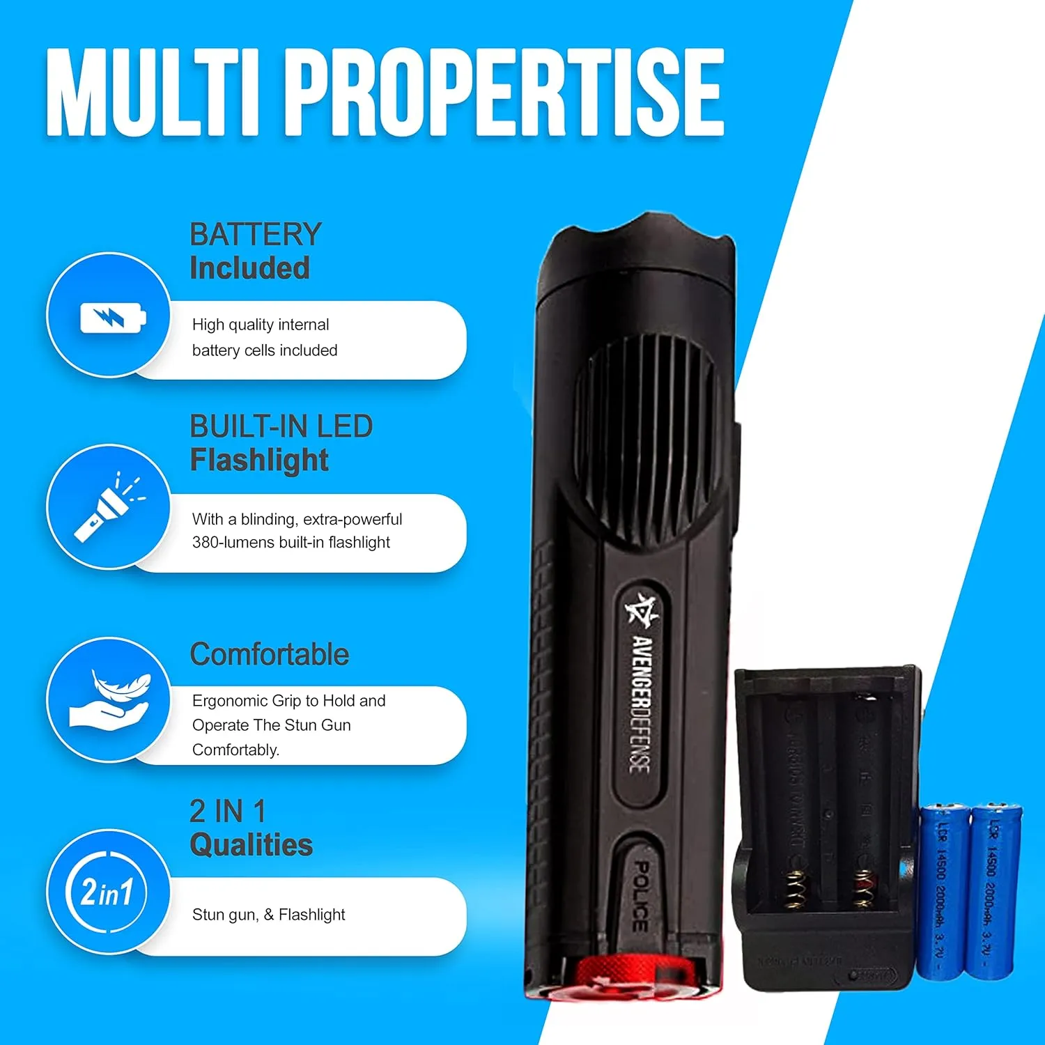 Women Stun Gun with Case for Self Defense