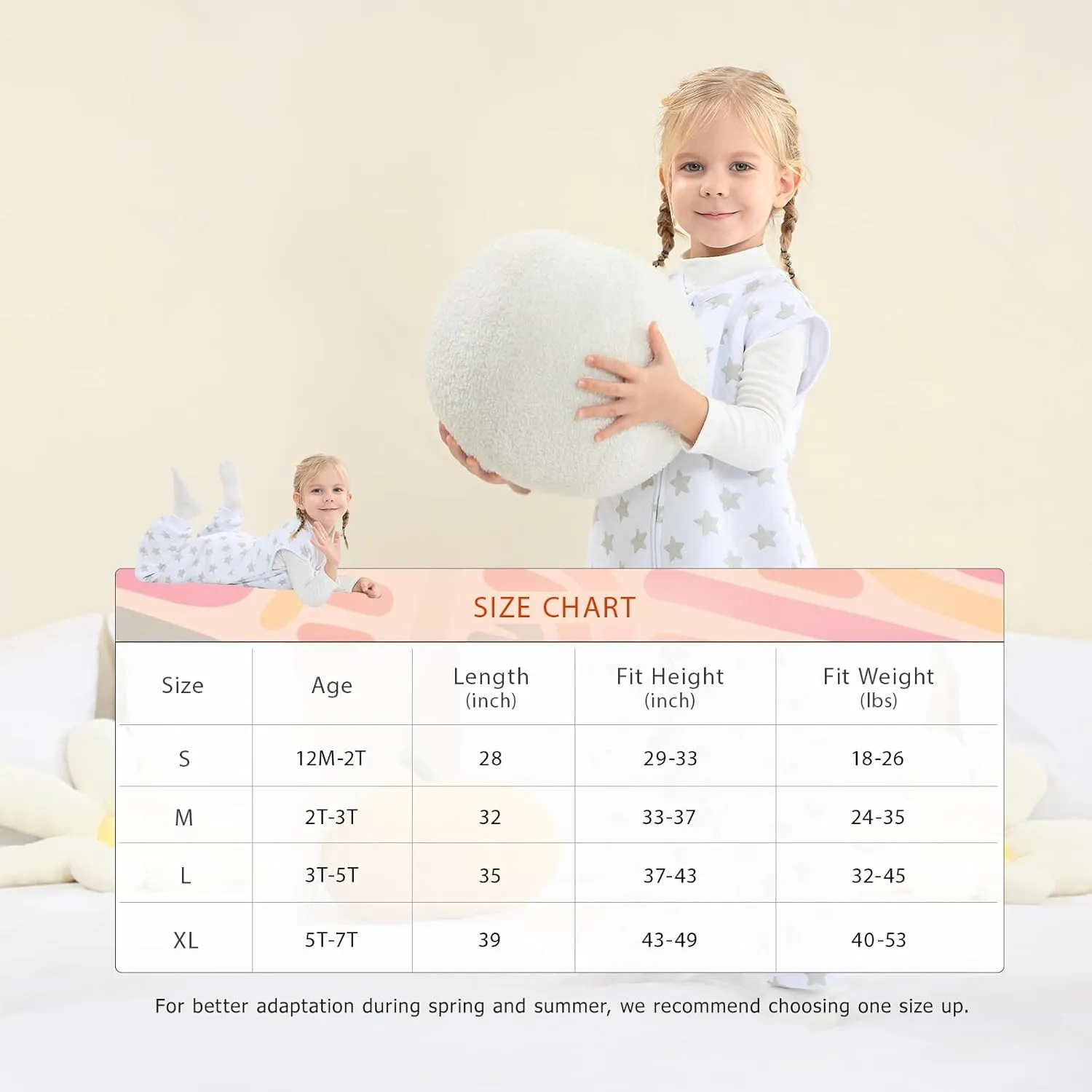WONDAY Toddler Sleep Sack with Feet 100% Cotton 1.0 Tog Baby Sleeping Wearable Blanket 12-18 18-24 Months (Greystar,12-24 Month)