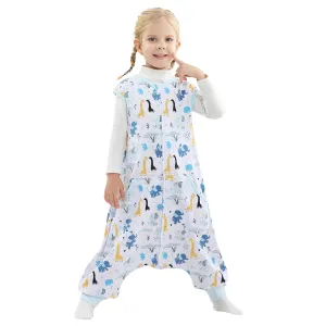WONDAY Toddler Sleep Sack with Legs, Toddlers Sleeping Sacks with Feet, 0.5TOG Cotton 12-18 Months 18-24 Months Baby Wearable Blanket (Colourful, 12-24month)