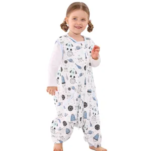 WONDAY Toddler Sleeping Sack 2t-3t, Sleep Sack Baby Wearable Blanket, Toddler Baby Sleep Sacks with Feet, Sleeveless Soft Toddler Sleep Sack for Early Walkers