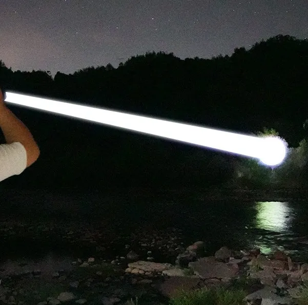 World's First High-grade Stainless Steel 100000Lumens White Laser Tactical Flashlight With 21700 Tesla Li-ion Battery 8-20 Hours High Endurance 9000M Long shot Waterproof