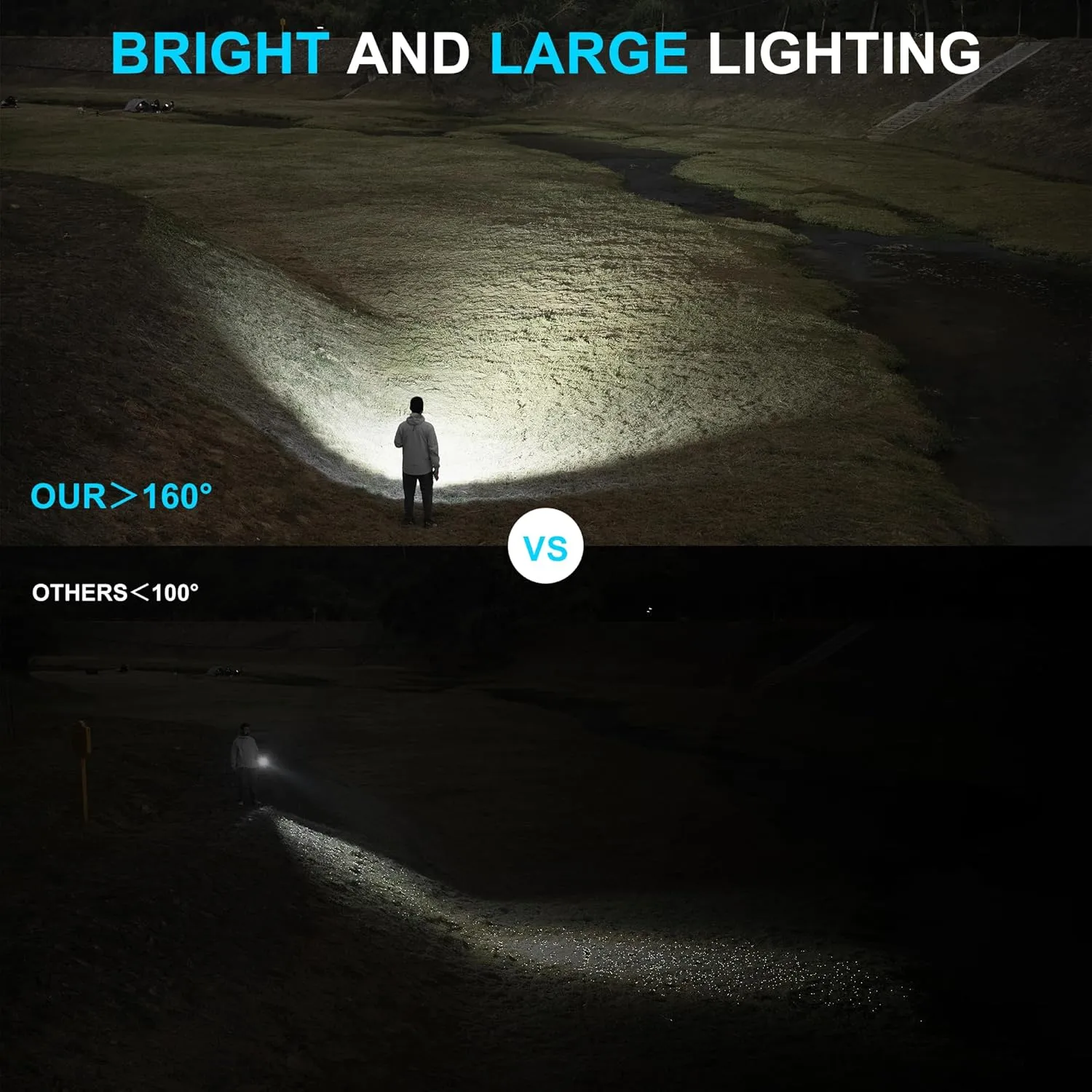 WUBEN C3 Flashlight 1200 High Lumens Rechargeable Flashlights 6 Modes Super Bright IP68 LED Tactical Flashlight for Camping, Home, Emergenc, Inspection, Repair, Tool Gifts for Men(Khaki)