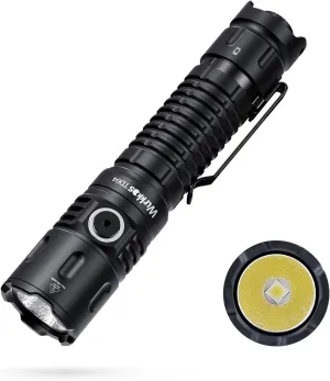 Wurkkos TD04 Tactical Flashlight, 3000 Lumens Rechargeable Flashlights, LED Handheld Flashlight with Type C Charging Port Tail Switch for Camping for EDC, Tactical Gear, Suvival, Emergency, Outdoor