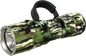 Wurkkos TD07 LED Tactical Flashlight, USB-C Rechargeable Flashlights,1300 High Lumen EDC Small Flashlight, Turbo/Strobe Momentary, IP68 Waterproof, 6 Lighting Modes,Flash light for Camping(Camouflage)