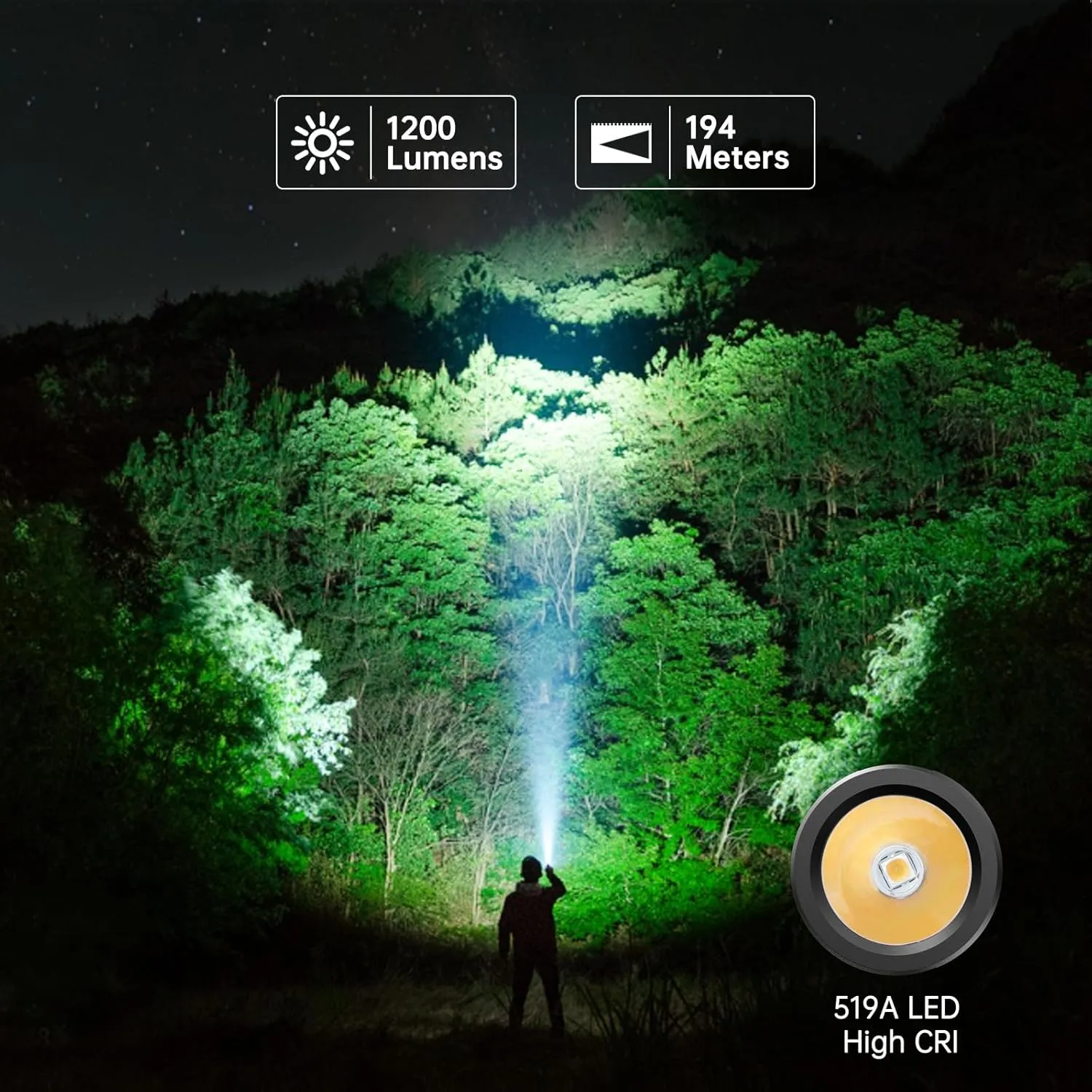 Wurkkos WK03 LED Flashlight, Pocket Flashlight with Magnet, Small Flashlight Rechargeable, Mini Flashlight with 6 Modes, IP68 Waterproof, High CRI 519A LED, EDC Flash Light for Camping(Black)