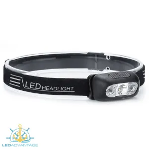 XDLED-Fire Black 2 Watt LED Light-Weight Fishing Headlamp (White   Anti-Glare Red LED)