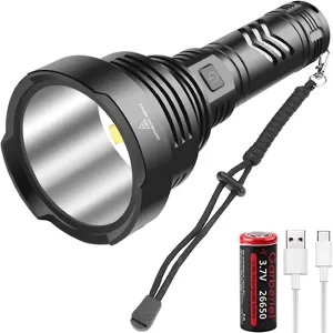 XHP90 Ultra Powerful Flashlight  USB Rechargeable Tactical Torch
