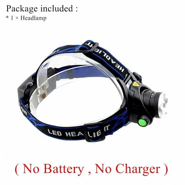 XML Q5 T6 L2 LED Headlamp Flashlight 3 Mode Headlight Zoomable LED Head Lamp Torch Light Use 18650 Battery For Outdoor Hunting