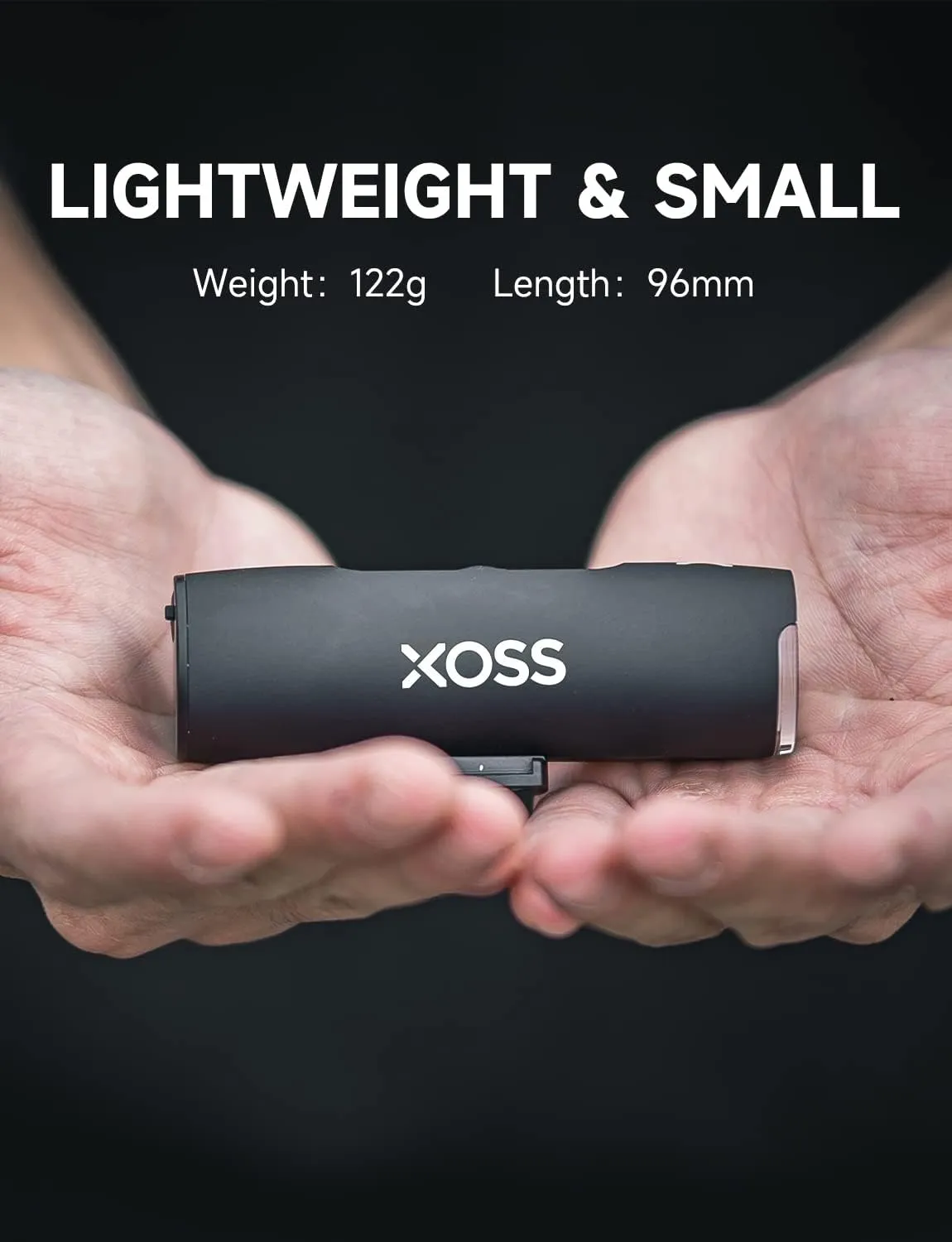 XOSS XL-800 Bike Headlight, 800 Lumens USB-C Rechargeable Bicycle Lights for Night Riding, Waterproof LED Cycling Road Bike Light with 5 Modes, Front Light Easy to Install