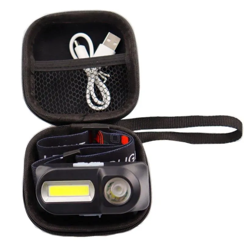XPE COB LED USB Rechargable Head Torch