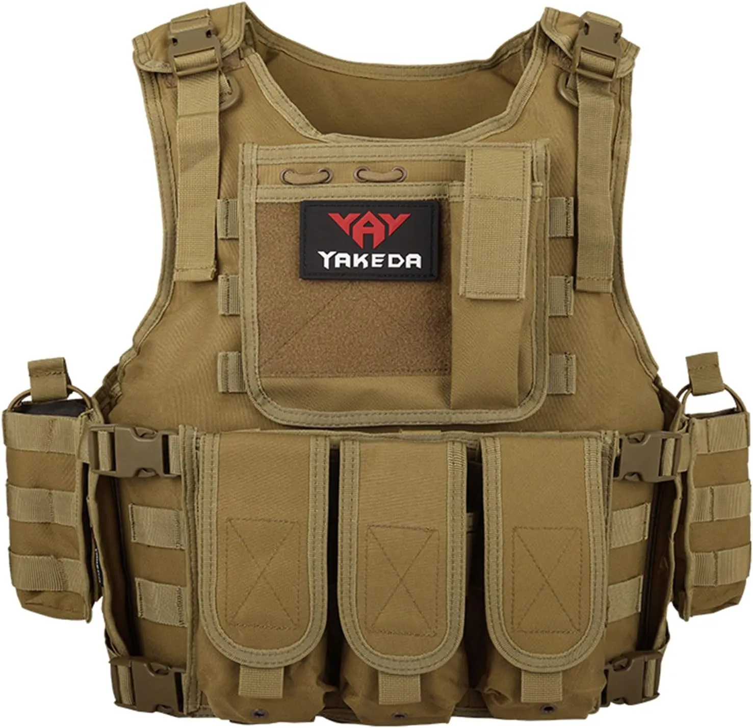 YAKEDA Adjustable Tactical Airsoft Training Vest | Camping, Fishing, Hunting,Gift for Halloween and New Year