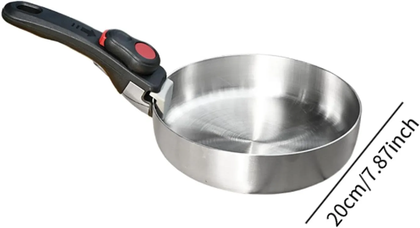 Yiju Camp Cookware Camping Frying Pan Portable Lightweight Camping Skillet Camp Cooking Supplies for Camping Picnic Backpacking