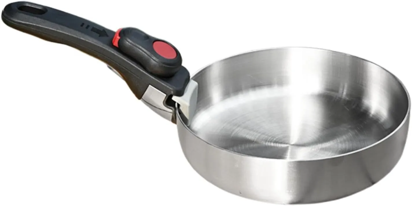 Yiju Camp Cookware Camping Frying Pan Portable Lightweight Camping Skillet Camp Cooking Supplies for Camping Picnic Backpacking