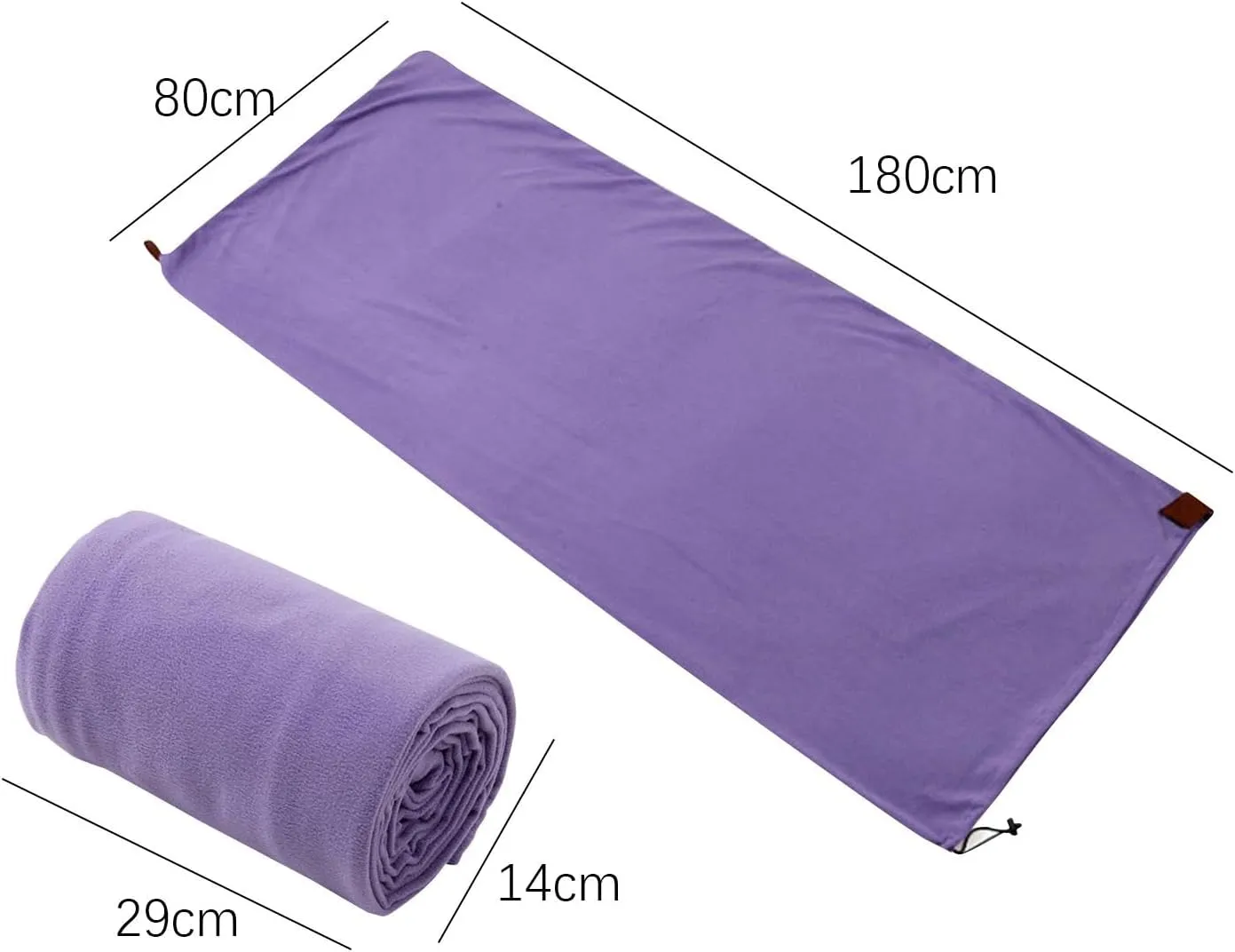 YIJU Fleece Sleeping Bag Liner for Camping and Backpacking 71x31.5inch