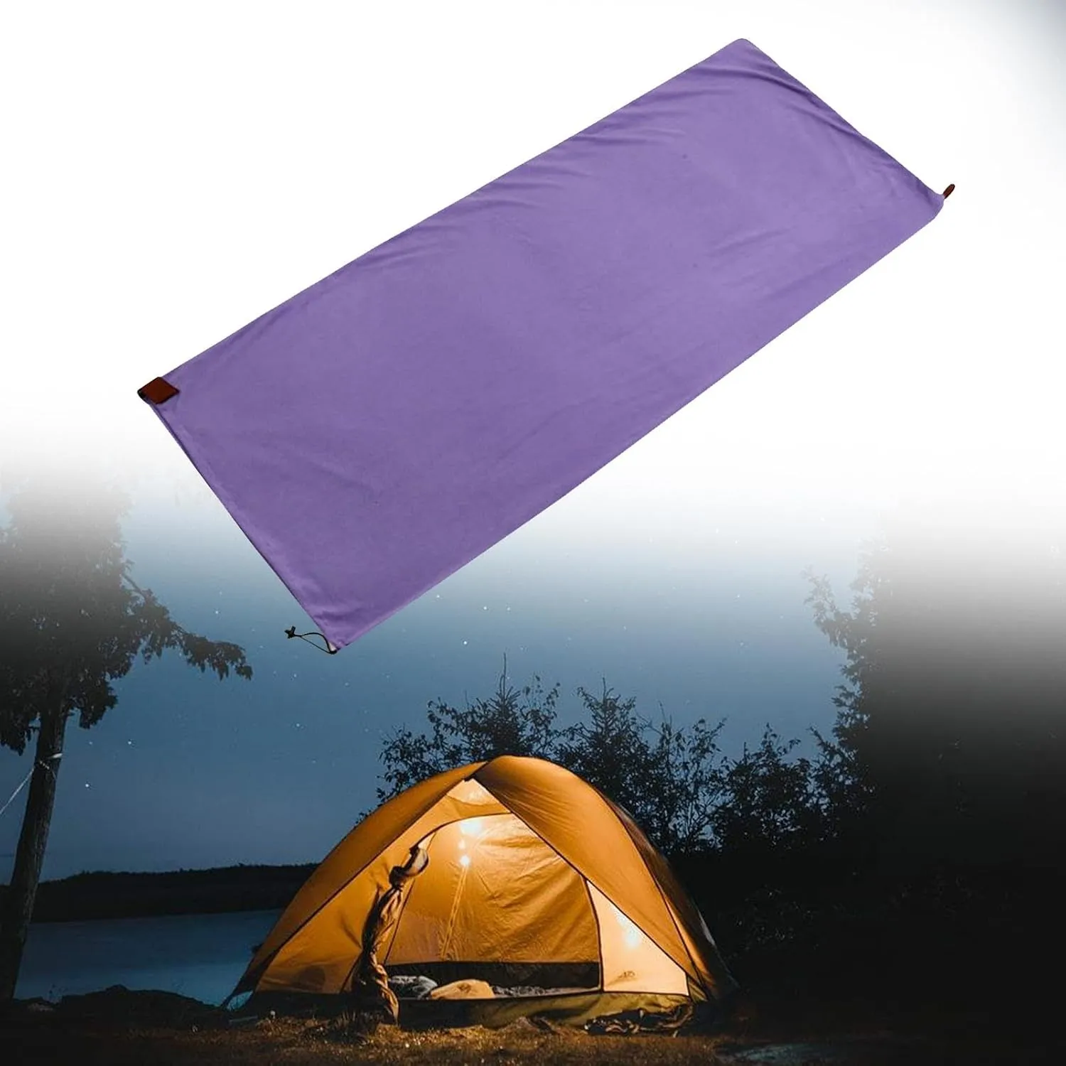 YIJU Fleece Sleeping Bag Liner for Camping and Backpacking 71x31.5inch