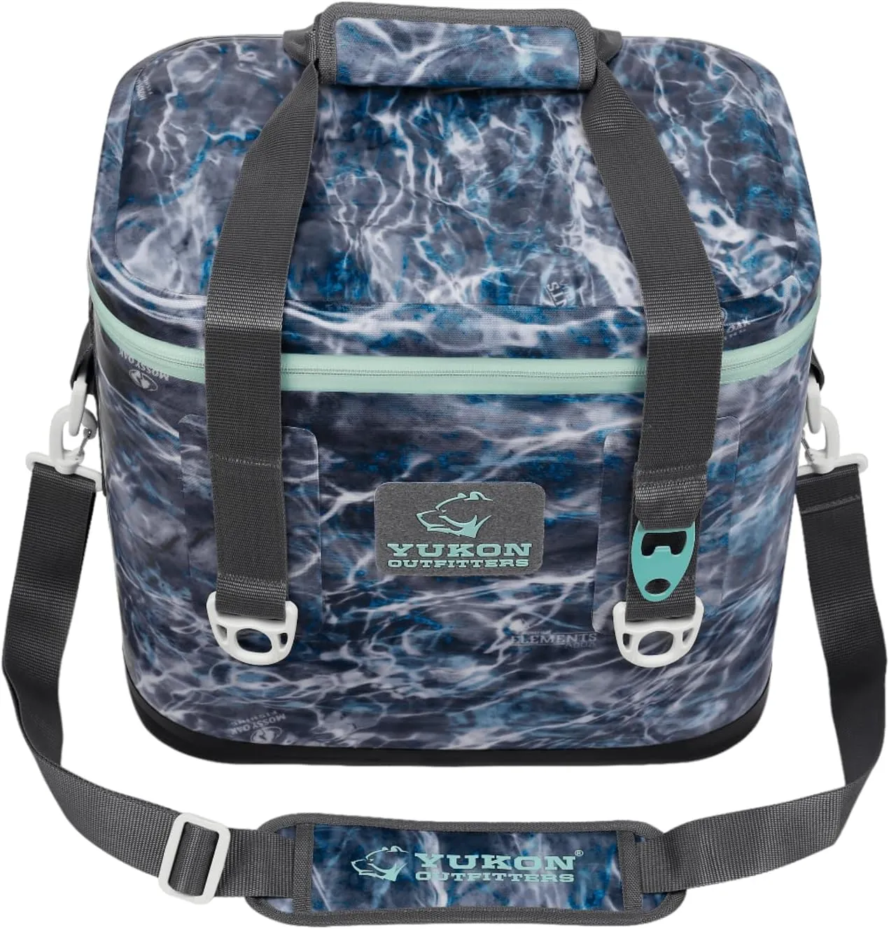 Yukon Outfitters 30 Can Tech Cooler Bag, 54-Liter Durable TRU Welded Leakproof Insulated Outdoor Camping Boating Meal & Drink Lunchbox w/Airtight Zippers, Padded Carry Handle & Shoulder Strap