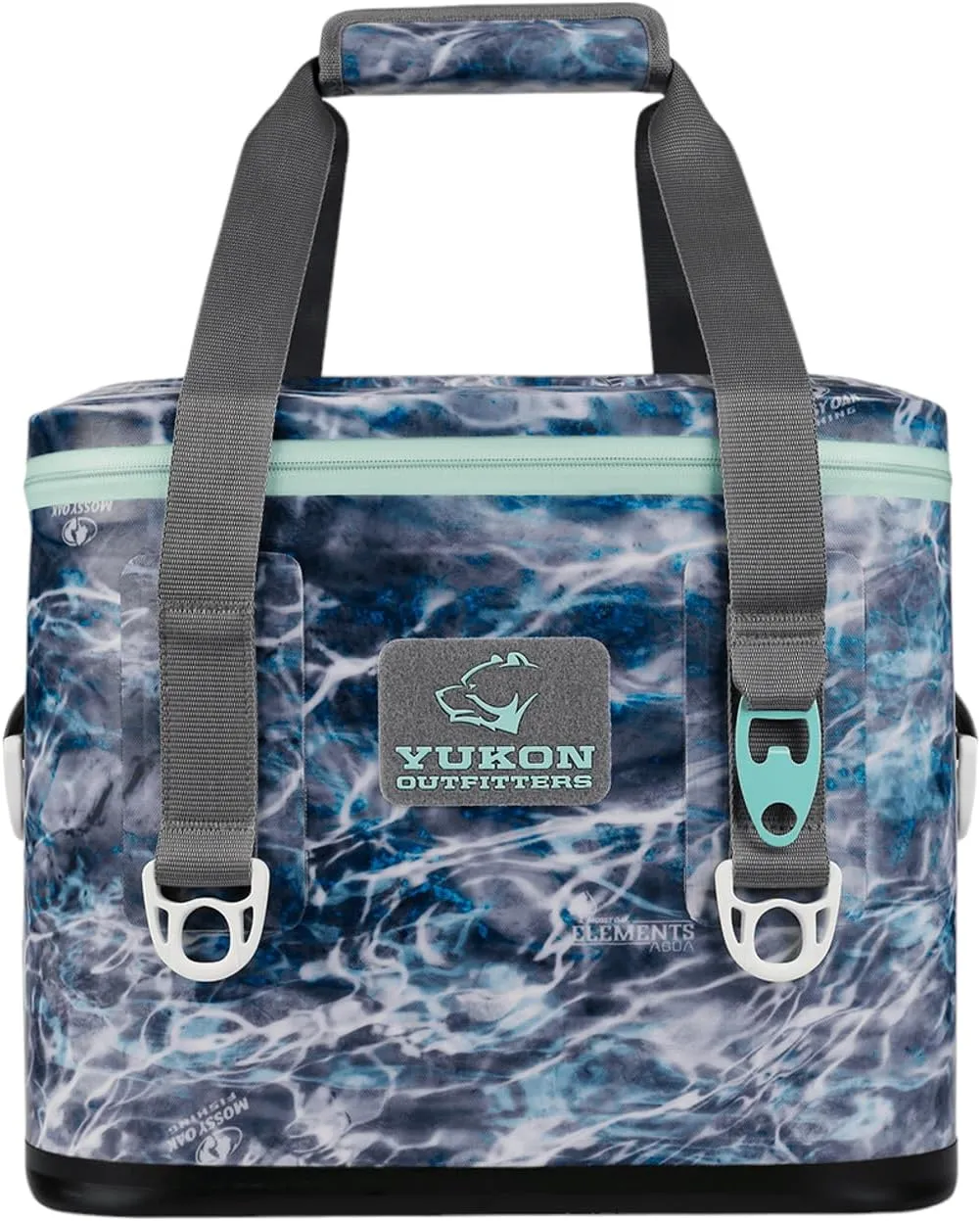 Yukon Outfitters 30 Can Tech Cooler Bag, 54-Liter Durable TRU Welded Leakproof Insulated Outdoor Camping Boating Meal & Drink Lunchbox w/Airtight Zippers, Padded Carry Handle & Shoulder Strap
