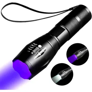 YZYOE Rechargeable Black Light UV Flashlights, Black Light Flashlight Mini,395 nm LED Flashlight， Dry Stains, Bed Bug，Detecting Banknotes,Finding Scorpions.
