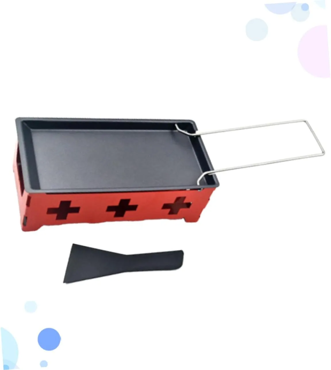 Zerodeko Set of 1 Non-stick Baking Sheets Wire Rack for Cheese Grill Outdoor Cooking Stove Top Camping Utensil