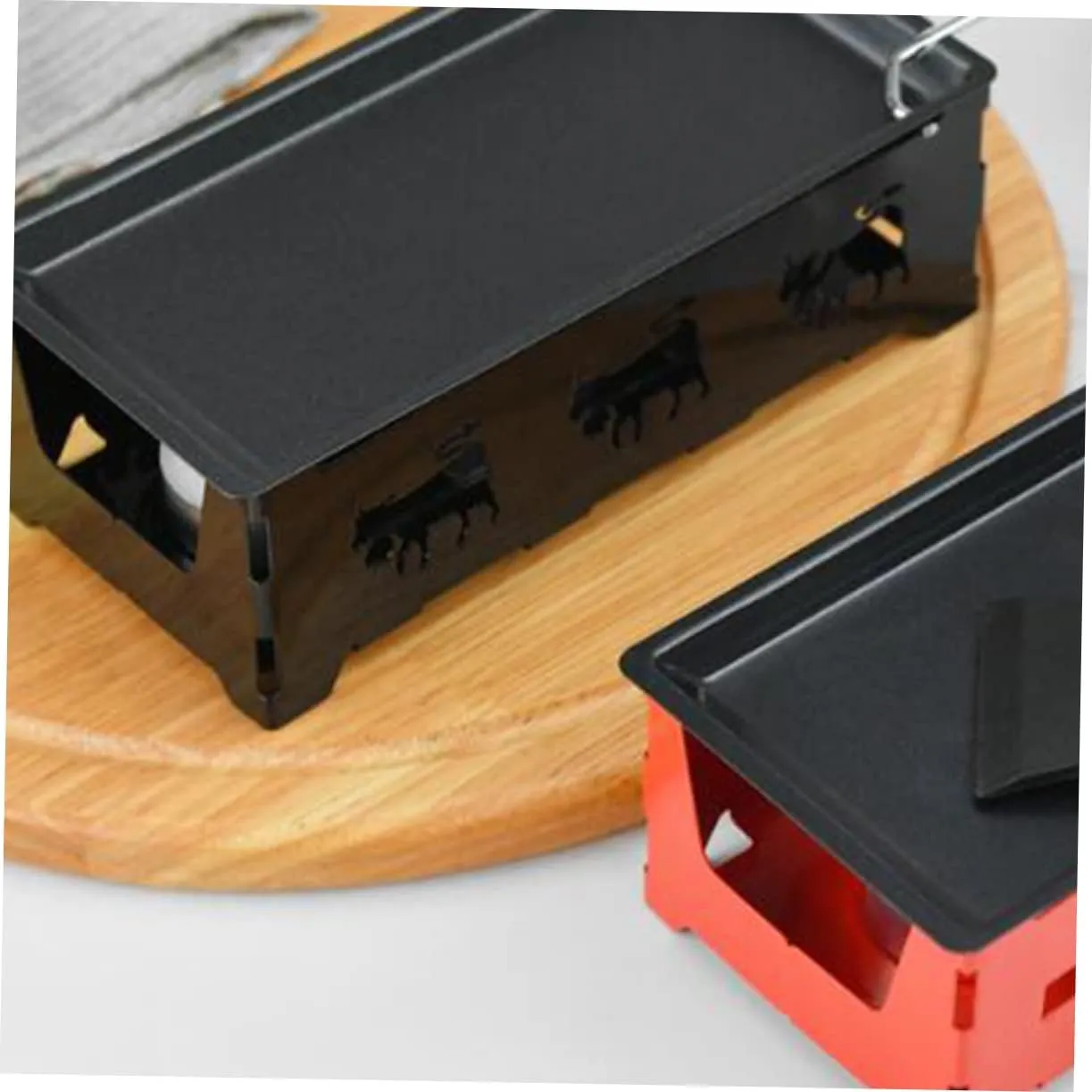 Zerodeko Set of 1 Non-stick Baking Sheets Wire Rack for Cheese Grill Outdoor Cooking Stove Top Camping Utensil