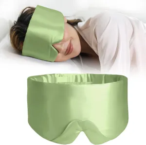 ZIMASILK 100% 22 Momme Mulberry Silk Sleep Mask - Full Silk Filled, Ultra-Soft & Breathable, Face-Hugging Total Blackout Eye Cover for Sleeping (Sage Green)