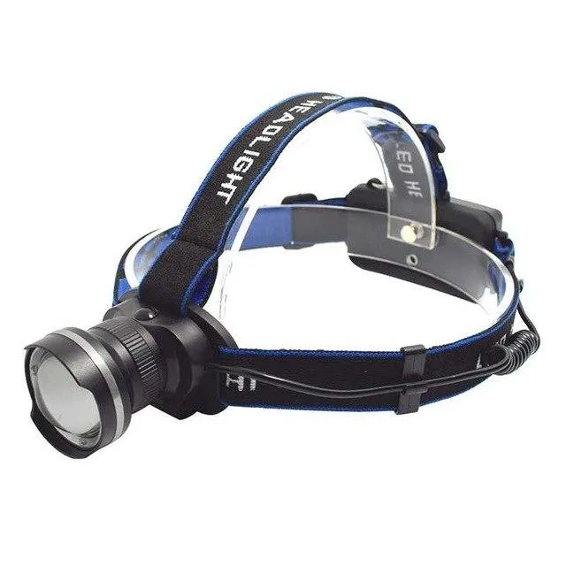 Zoom 3 Modes Headlight 2000LM XM-L T6 LED Headlamp Frontal led Flashlight Head Torch Light Lamp with Rechargeable 18650 Battery